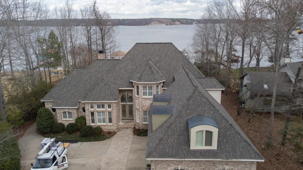house new asphalt shingle roof