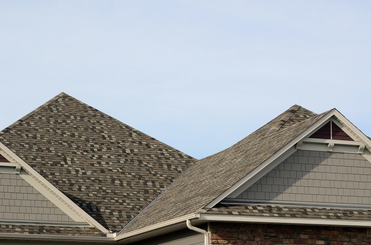 asphalt shingle roof of residential home