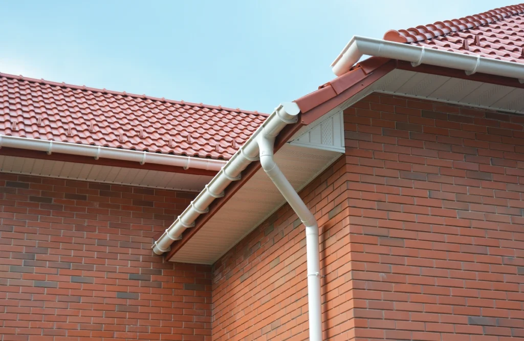 brick house with fascia board