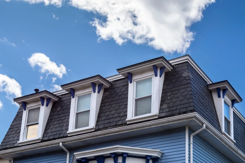 hip roof of a home