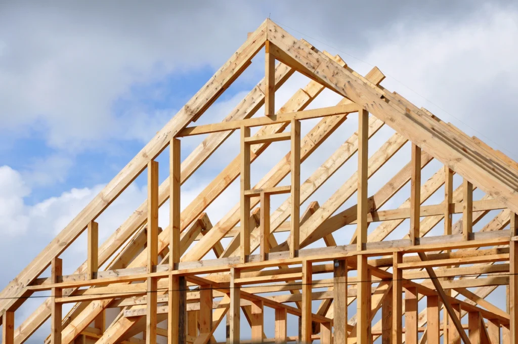 trusses of a roof