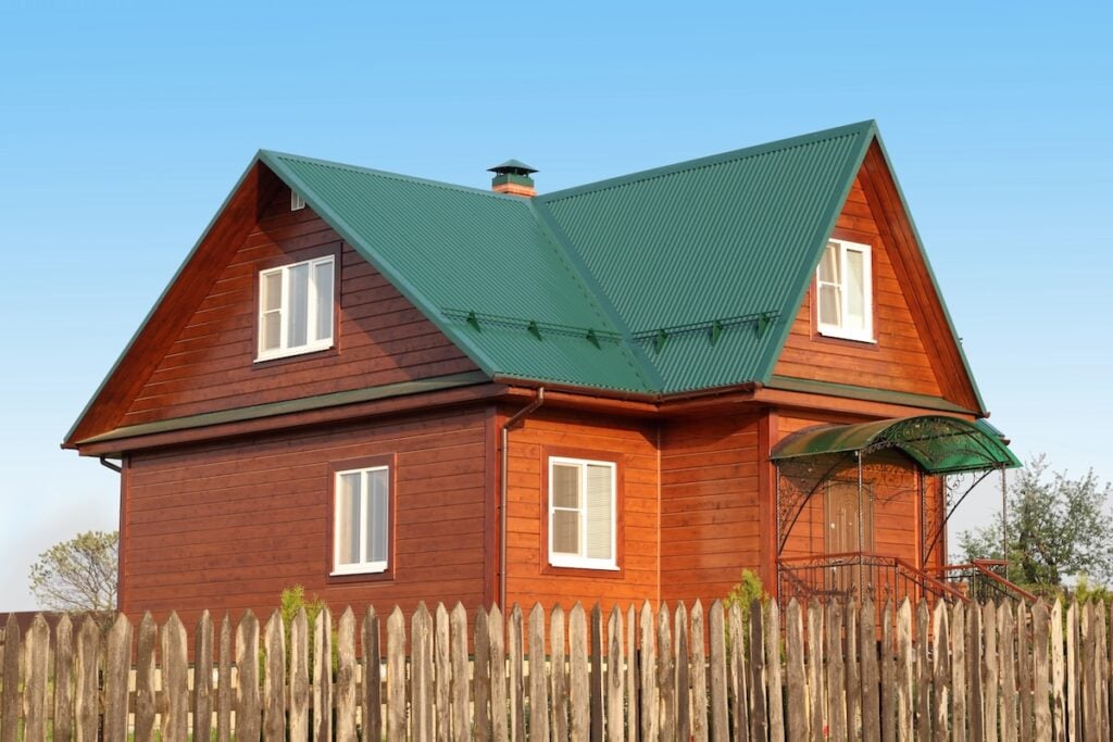 wooden house green metal roof ashland va
