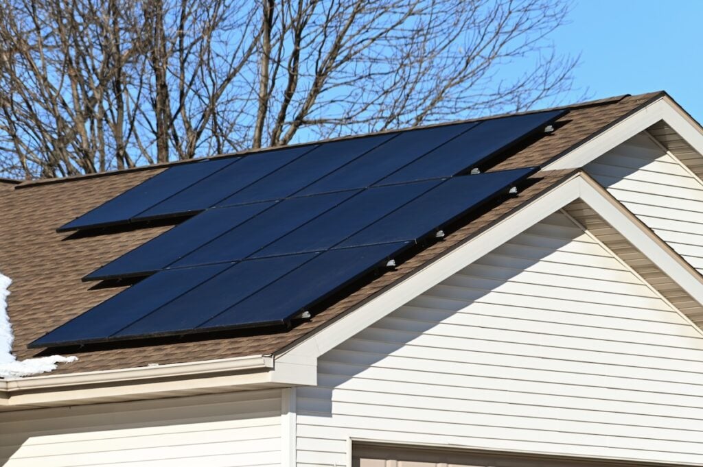 Solar Panels on Garage
