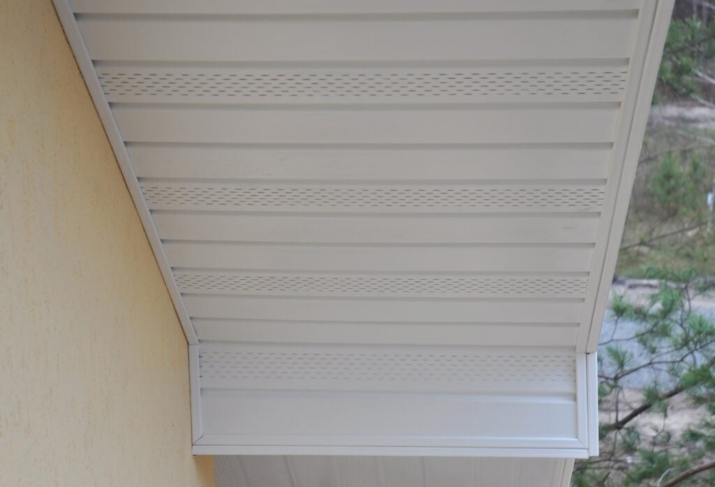 how to install white soffit vent