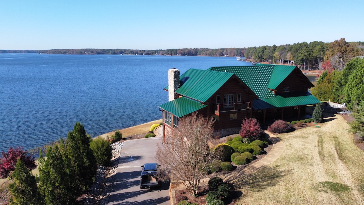 finished metal roofing project
