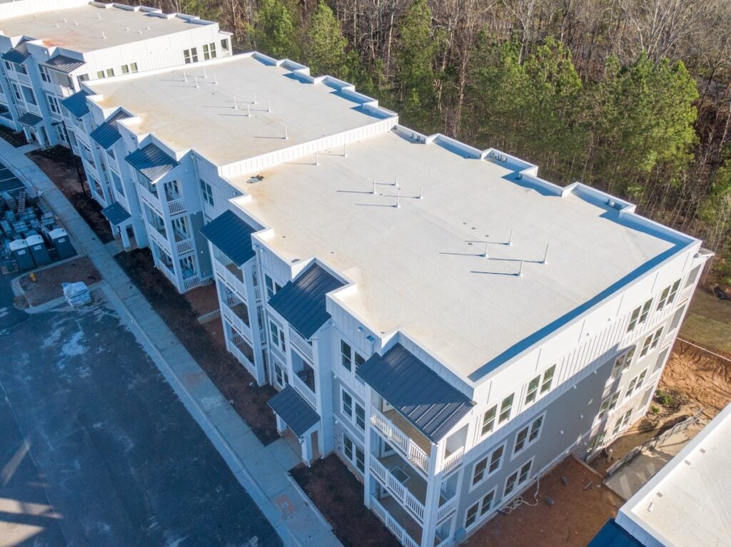 Drone Photos of New Roof Construction