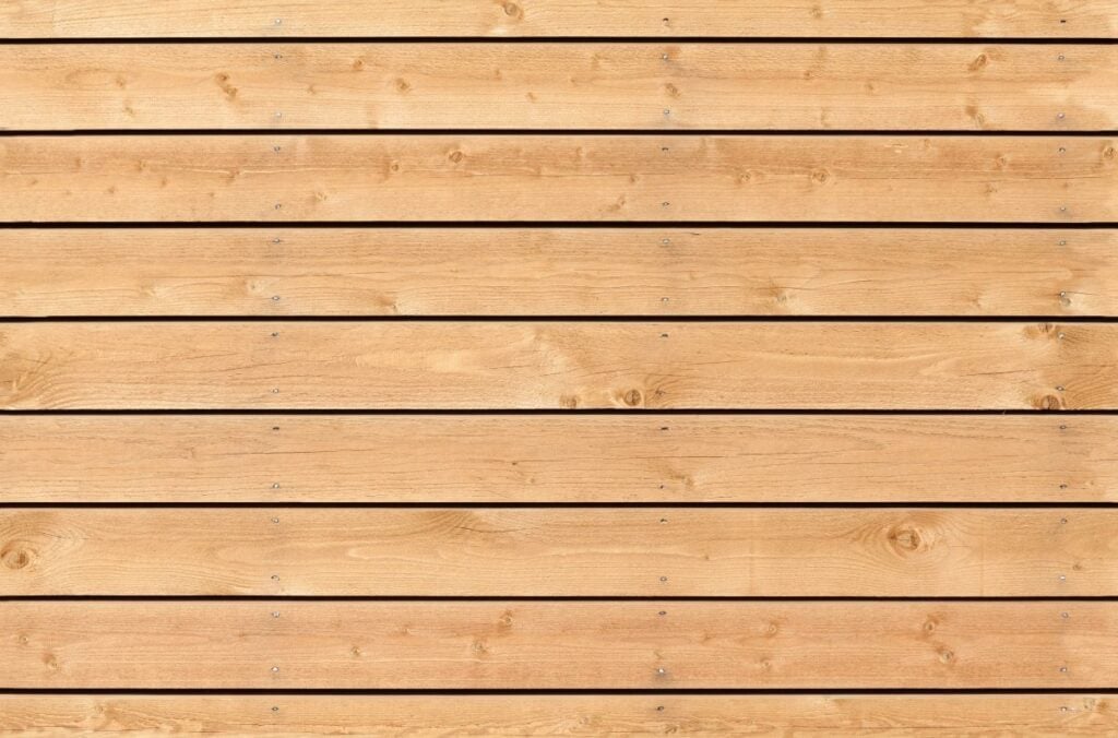 Uncolored new wooden wall 