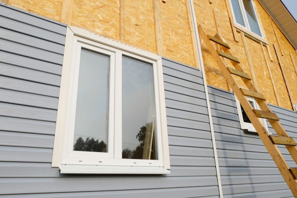 siding being replaced