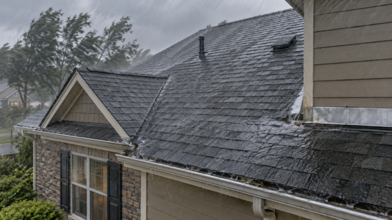 roof leak only when the wind blows